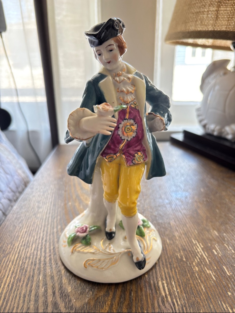 Hand painted in Occupied Japan Vintage Male Porcelain Figuring